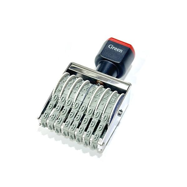 수동 넘버링 스탬프 도장 4mm 8단