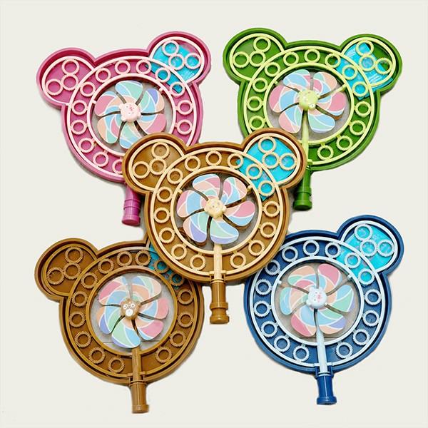 애니멀 곰돌이 바람개비 비눗방울 세트 (랜덤 1개)