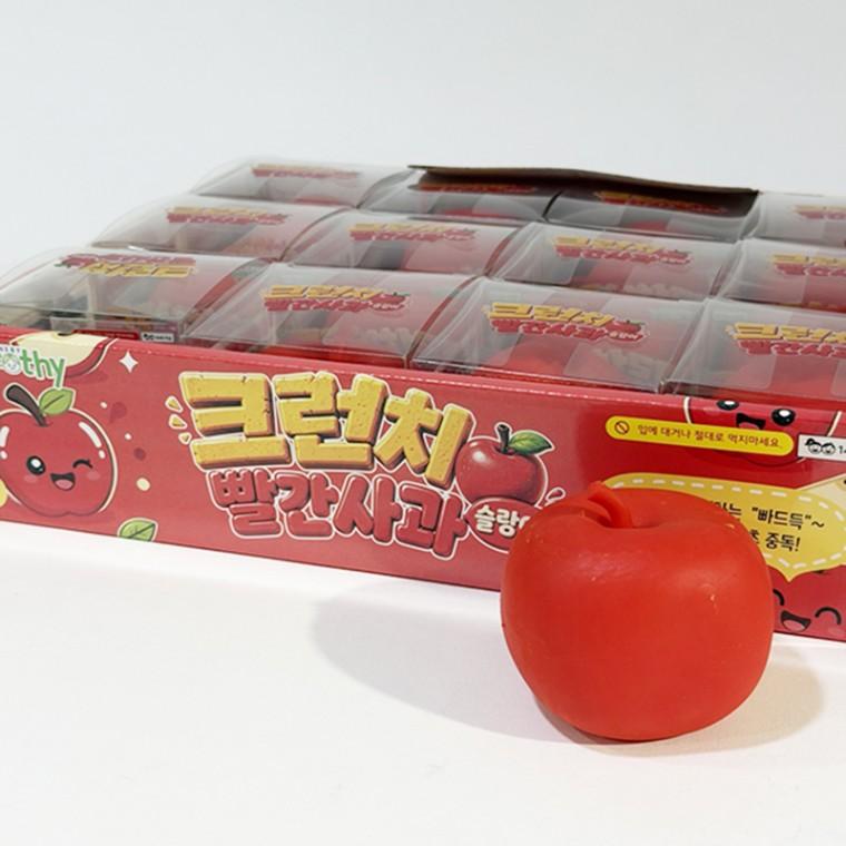 크런치 빨간 사과 슬랑이 말랑이 피젯토이 (낱개 1개)