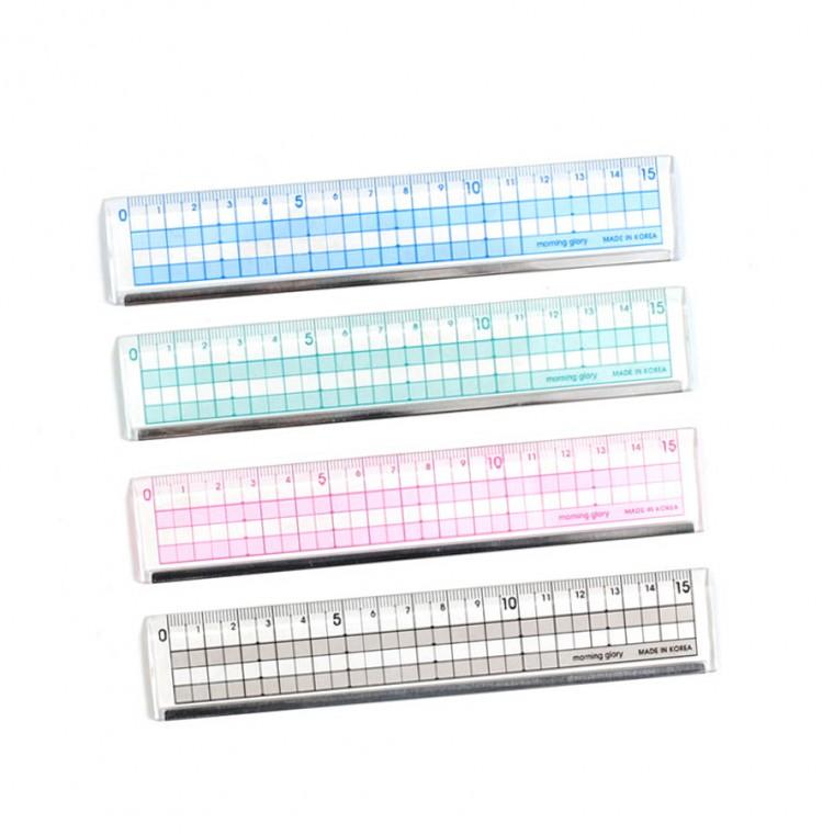 모닝글로리 컬러 커팅방안자 15CM 1