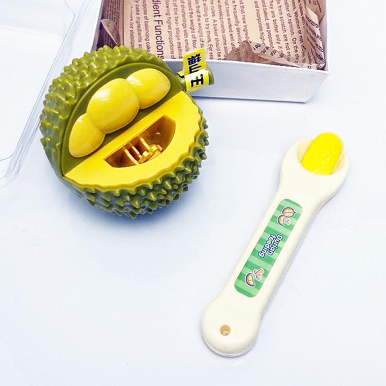 두리안 먹여주기