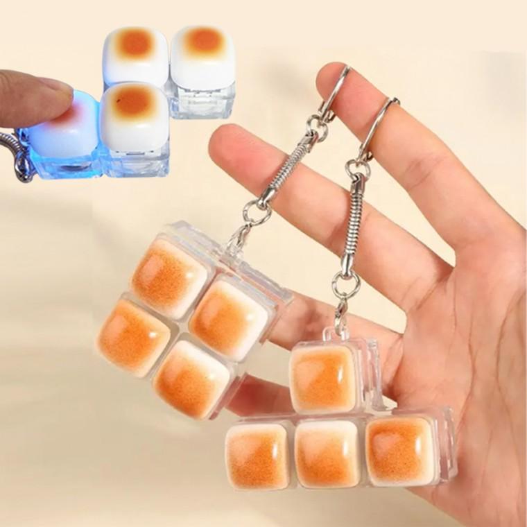 불빛 빵 딸깍이 키링