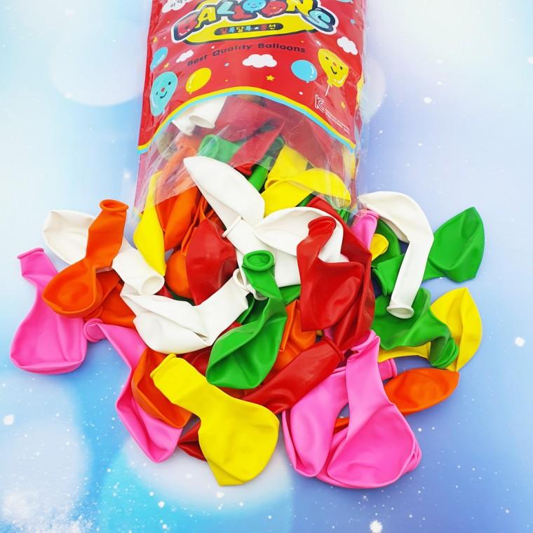 0  라텍스 컬러 원형풍선 100개입세트