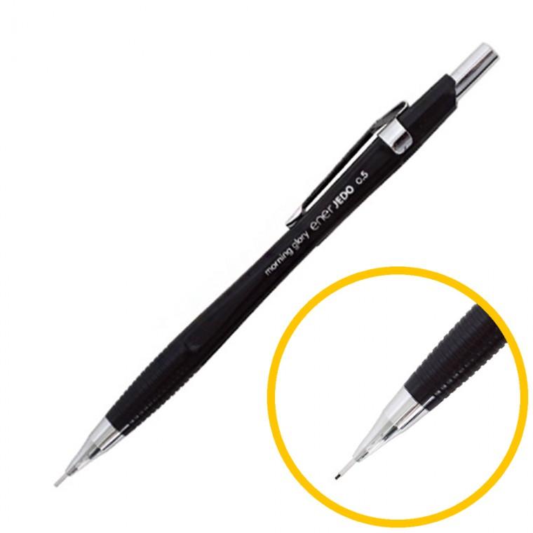 에너제도샤프 0.5mm 블랙 12개입 1박스 - 유선형 그립감 사무용 제도용 일반용 모닝글로리