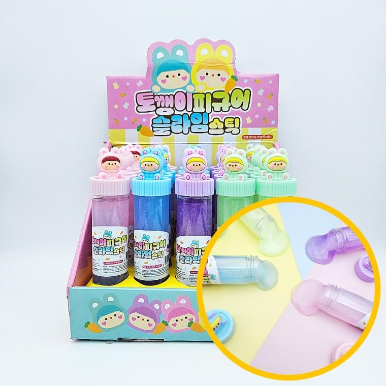 1토깽이 피규어 슬라임 스틱 20개입 1박스 - 투톤슬라임 피규어 꾸덕 쫀득 학원 마켓데이