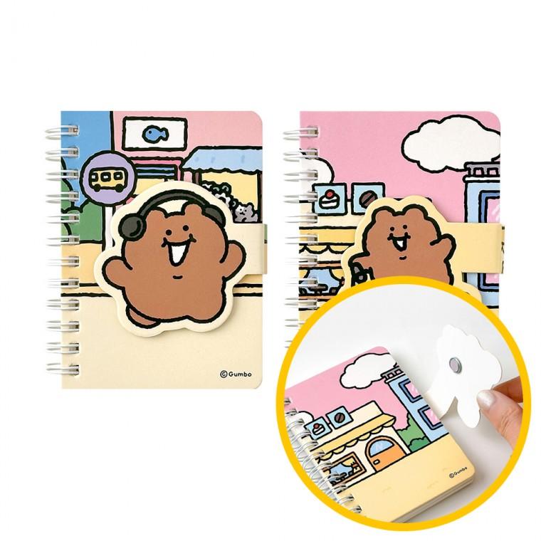 1곰돌곰돌 곰돌희 마그넷수첩 12개묶음 - 자석형 휴대성 생활메모 휴대간편 학원 마켓데이