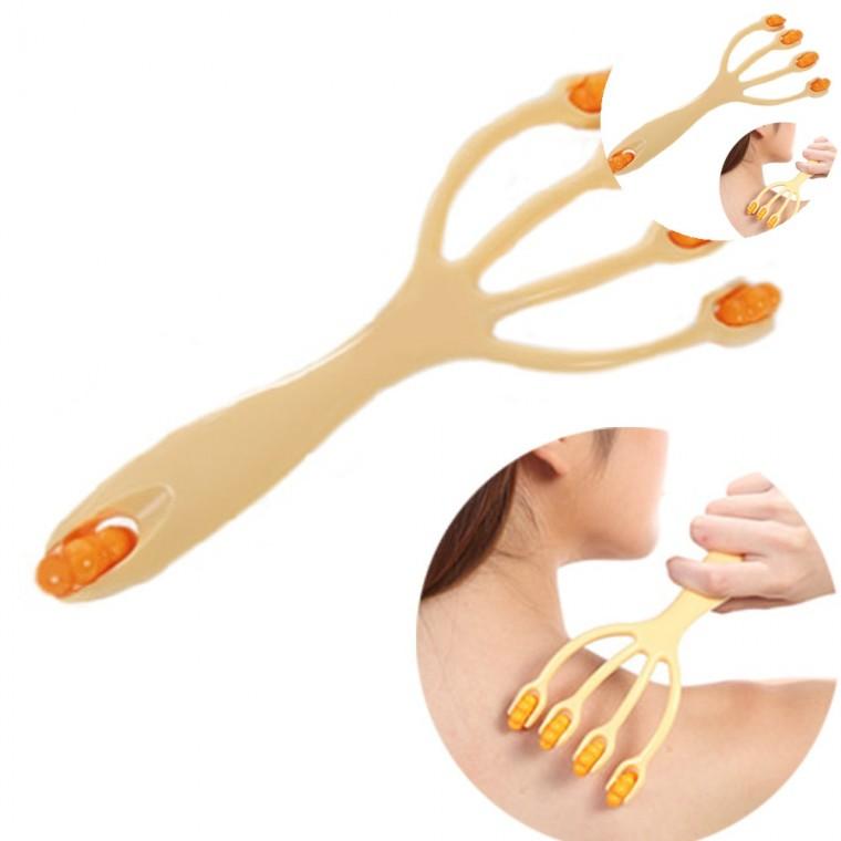 롤러마사지 휴대용마사지롤러 안마기 미니마사지기 휴대용마사지 네발 미니 롤러 마사지