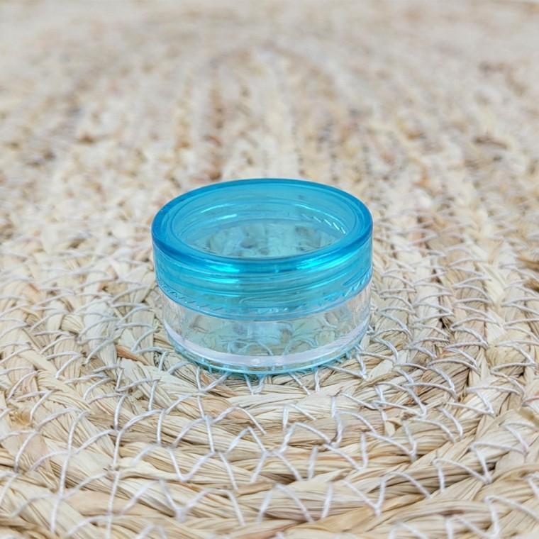 혜명몰 5g 투명 플라스틱 뚜껑 공병(블루) 여행용공병 화장품용기 휴대용약통 다용도용기 샘플통