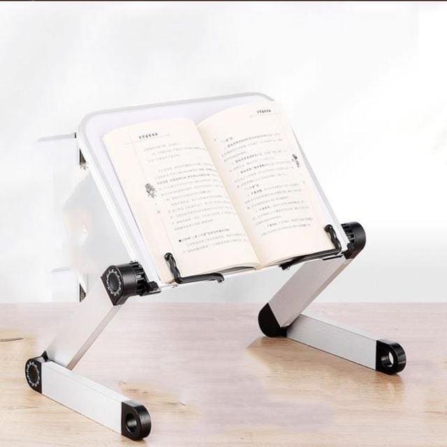화이트 노트북 거치대 책상 멀티 테이블 북거치대 북선반 모니터 고정 홀더 접이식 휴대용