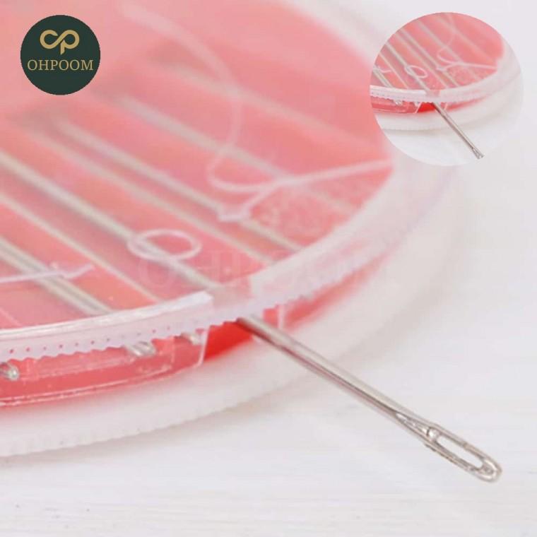 옷수선용손바늘 가정용이불바늘 반짓고리 휴대용가죽바늘 수선바늘케이스 바늘 세트
