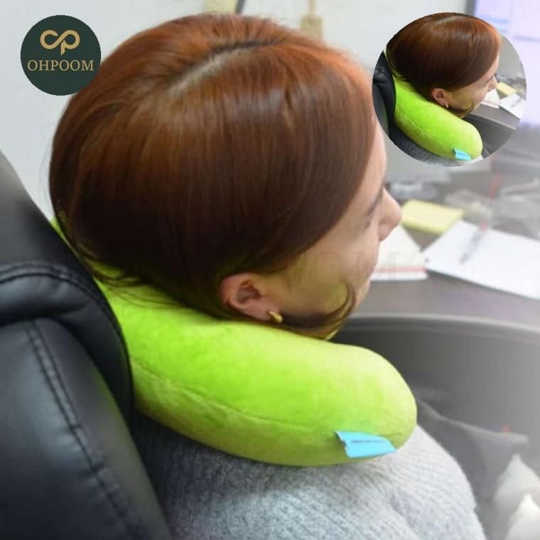 휴대용목베게 차량용목쿠션 여행용목쿠션 부드러운감촉목베개 컬러넥필로우 부드러운 감촉의 컬러 목베게