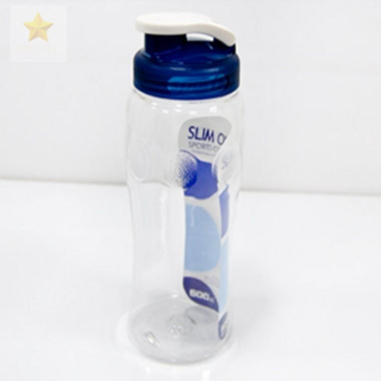 슬림 블루 600ML 플라스틱물병 플라스틱물통 PP물병 휴대용물병