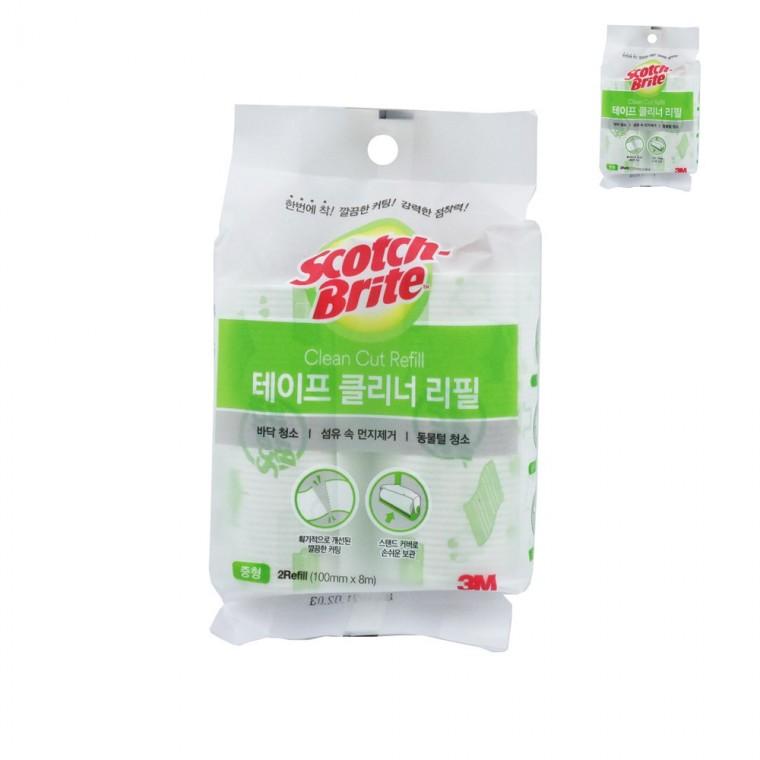 미니돌돌이 옷먼지제거기 사선돌돌이 돌돌이청소기 휴대용돌돌이 테이프클리너 중형 리필 2개입 10cm