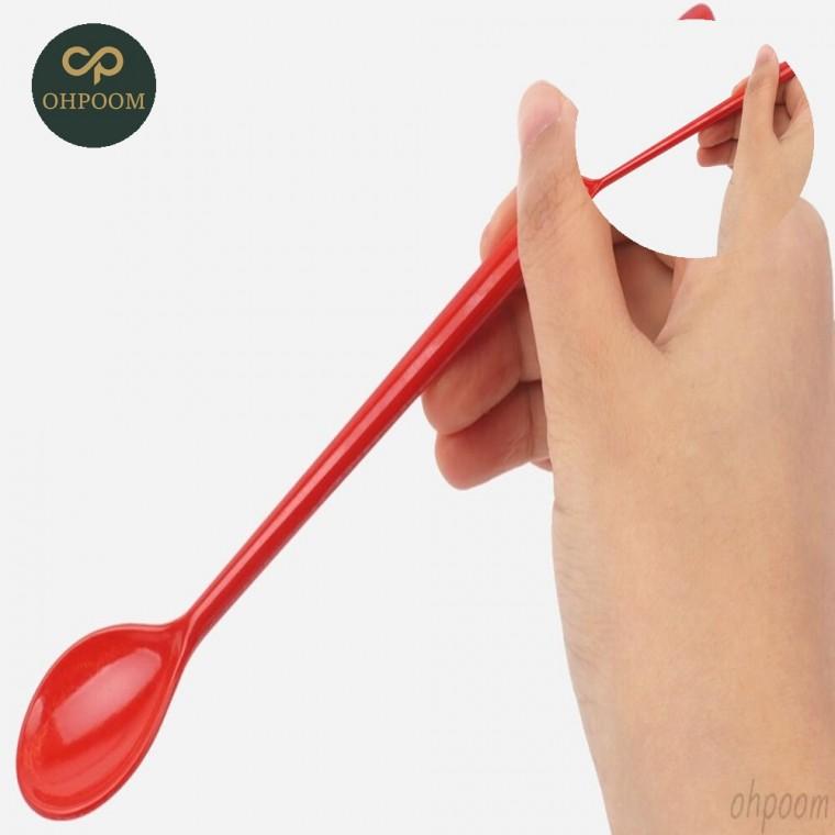 미니숟가락 휴대용야외스푼 요거트숟가락 화채스푼 빙수스푼 멜라민 롱스푼 1P