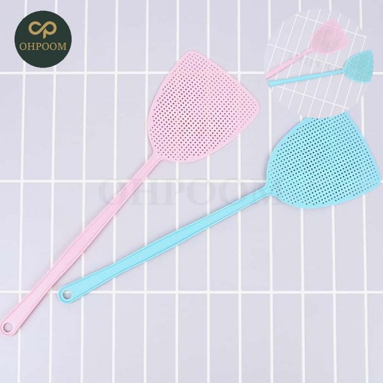 옛날파리채 모기채 모기퇴치기 레트로 휴대용파리채 심플 컬러 파리채