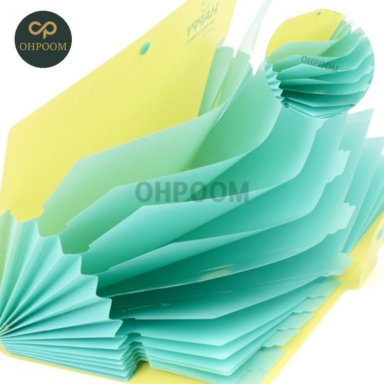 서류보관함 파일보관 서류함 문서케이스 휴대용파일케이스 똑딱이 A4 파일케이스 12칸
