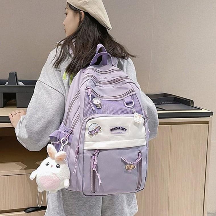 책 새학기 여자학생 캐주얼백 데일리백 학생백팩 노트북 여학생백팩