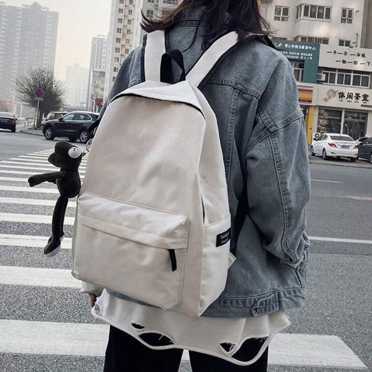 남녀공용 직장인 학생백팩 학원 등교 가방 출장 USB 중학생 포켓백팩