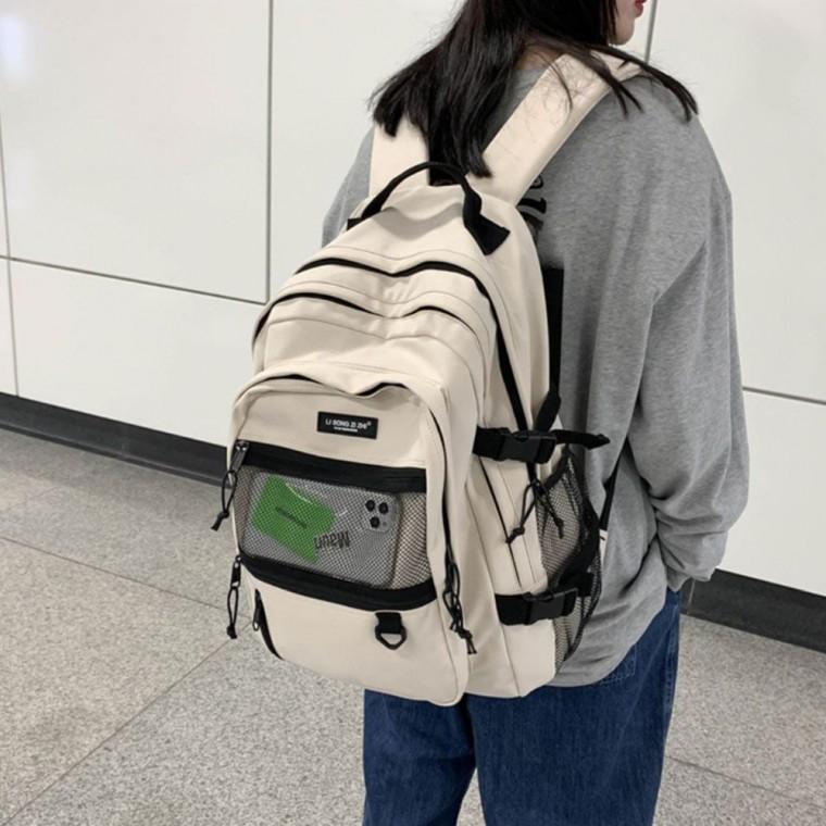 백팩 빅사이즈 책가방 다용도 남녀공용백팩 보조가방 남녀공용 메쉬포켓