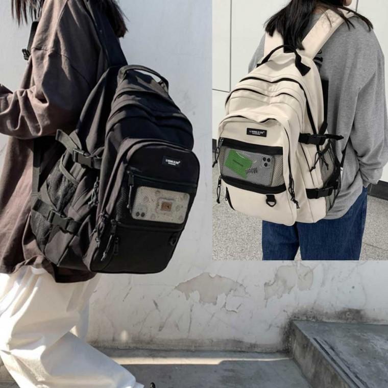 커플가방백팩무지 선물 캐주얼 어깨매는가방 캐주얼보세가방 공용 여행 준비