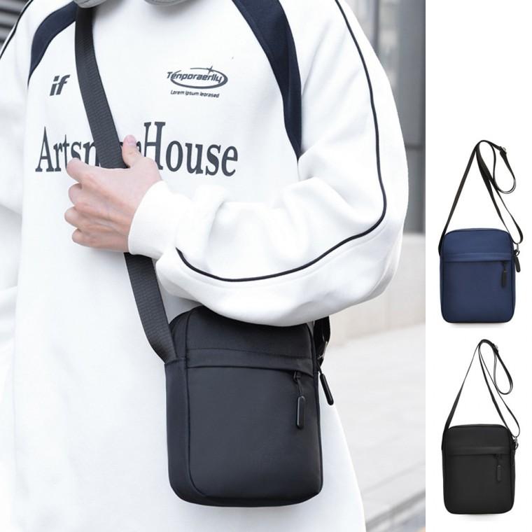 남녀공용 심플한 사각 기본 아이웃도어 보조 크로스백