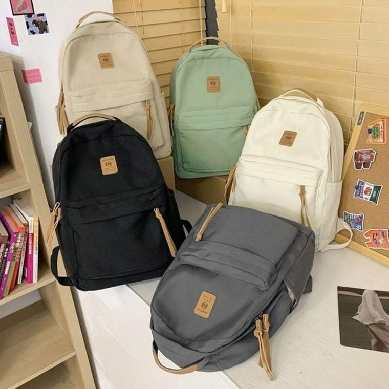 사각 패치 포인트 남성 여성 학원 학생 가방 백팩 학생백팩 신학기 캐주얼백팩 커플백팩