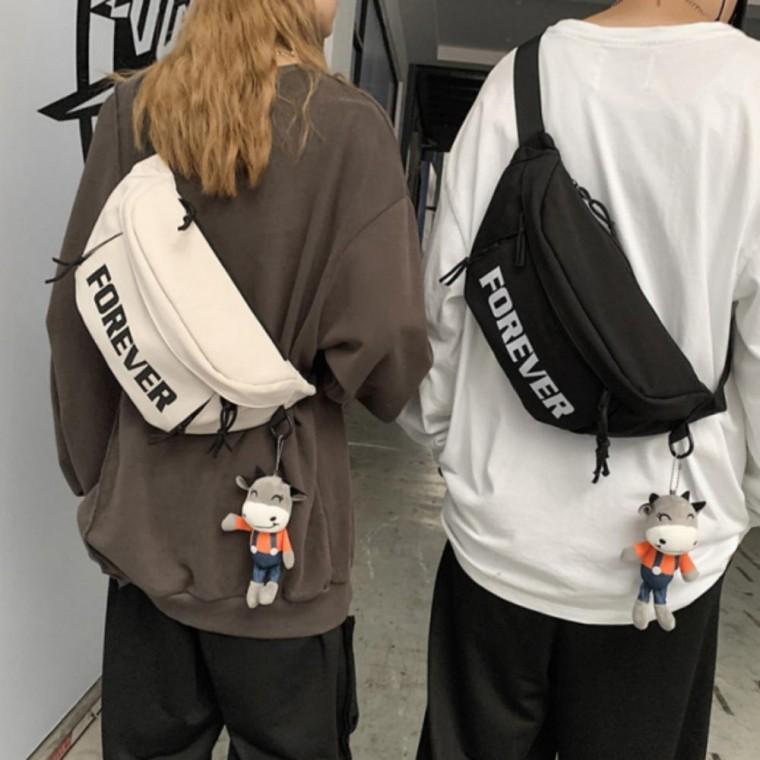 크로스 슬링백 가방 남녀공용 캐주얼 여행 데일리
