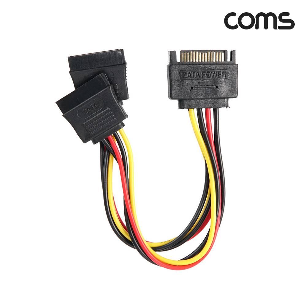 SATA 전원 Y 케이블 SATA 15Pin M to F x2