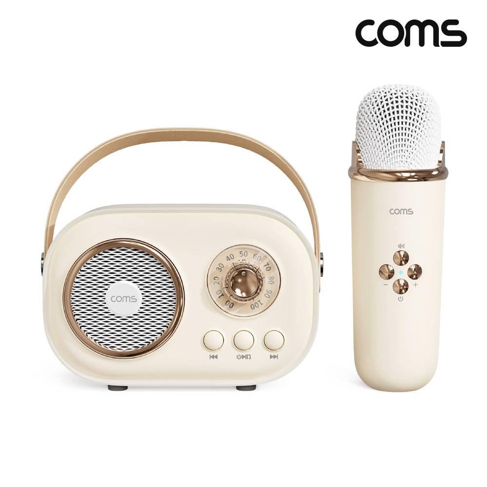 미니 노래방 블루투스 스피커 마이크 휴대용 캠핑용 DW984