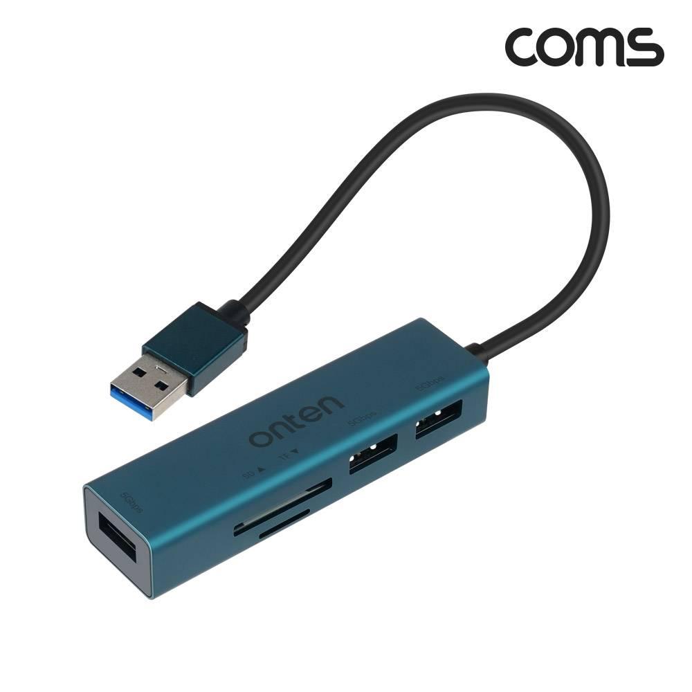 5 IN 1 USB 허브 SD TF 카드리더 C타입 5Gbps USB 3.0 FW865
