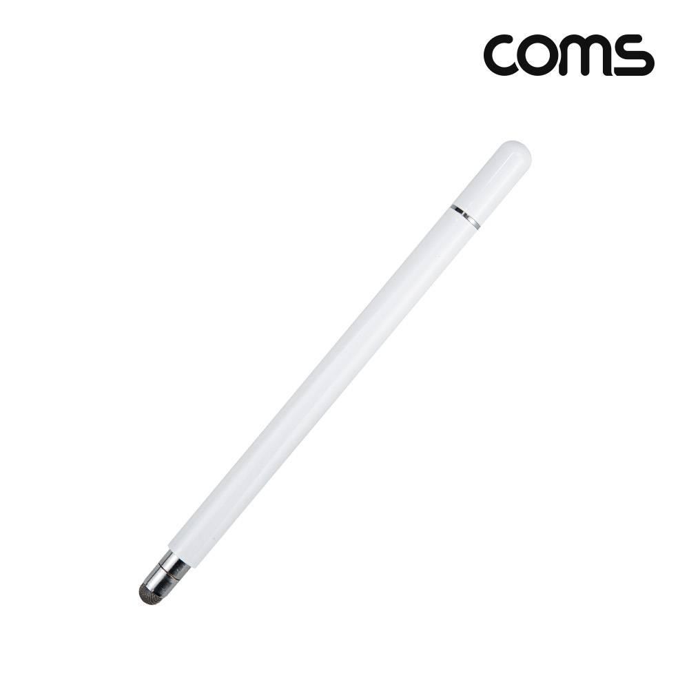 정전식 스마트폰 터치펜 양면 터치볼 디스크형 white BD955