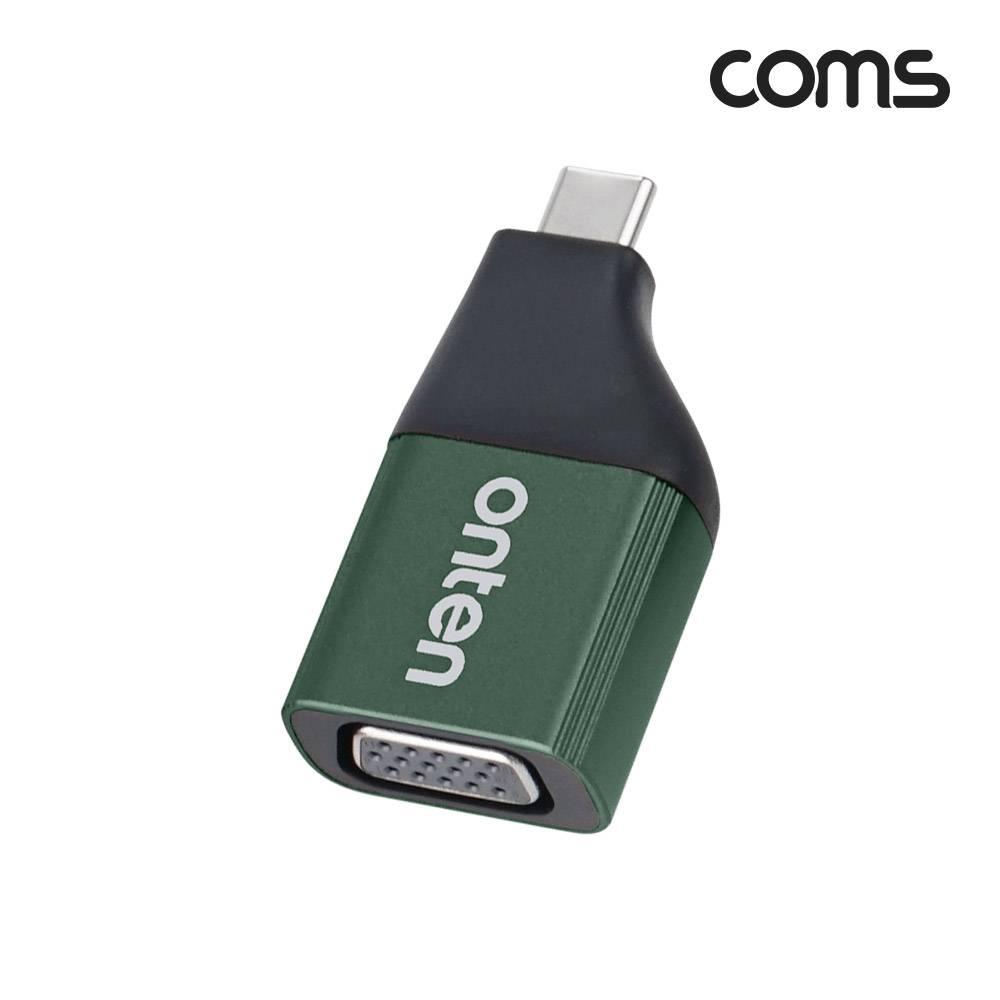 USB Type C to VGA 컨버터 변환 젠더 C타입 1080p 60Hz FHD D-SUB RGB FW411