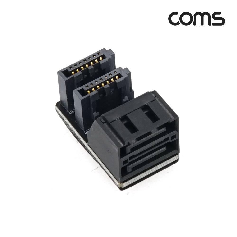 SATA 연장 젠더 MFx2 2포트 꺾임형 90도