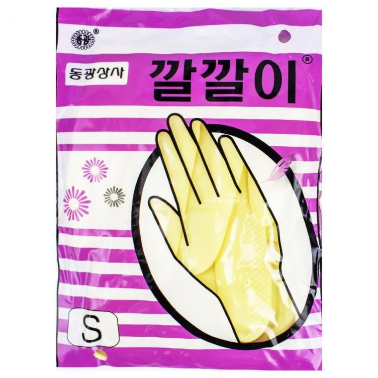 깔깔이 미용장갑 소형 10매-옐로우