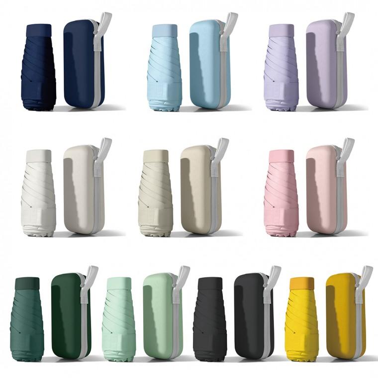 [히트템] 스퀘어 캡슐 파우치 우양산 미니우산 uv차단 암막 우양산 10colors 종이케이스(인쇄가능)