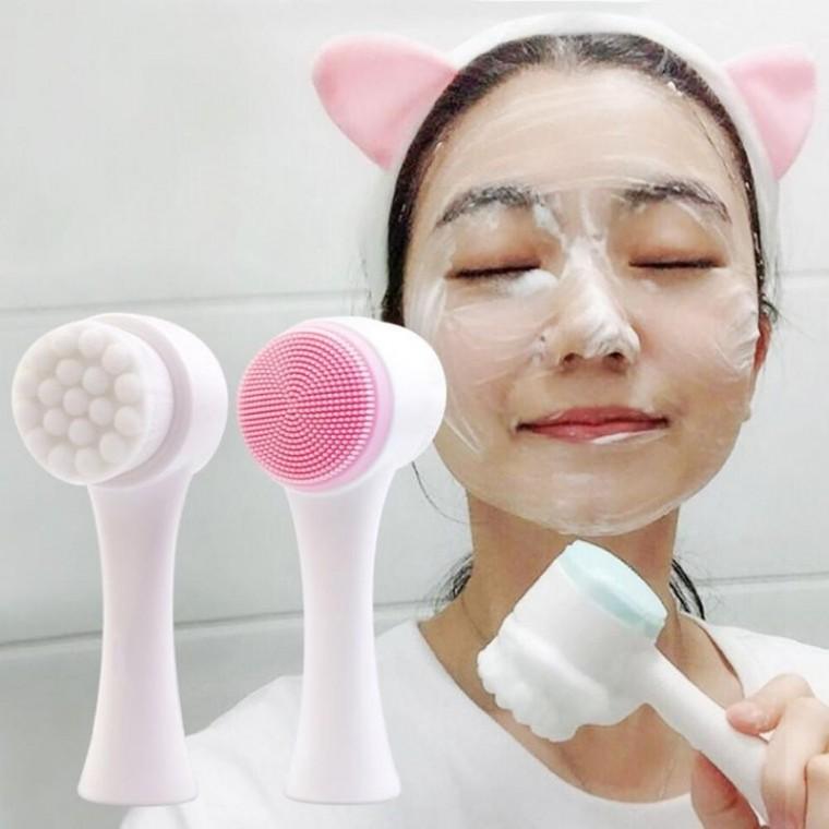 피지 실리콘 모공 세안 브러쉬 클렌징 거품기 솔