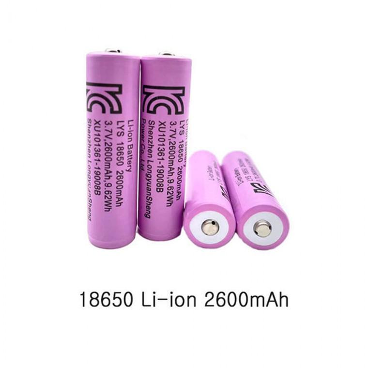 (포워드테크)18650배터리 리튬이온충전지 배터리2600mAh KC인증
