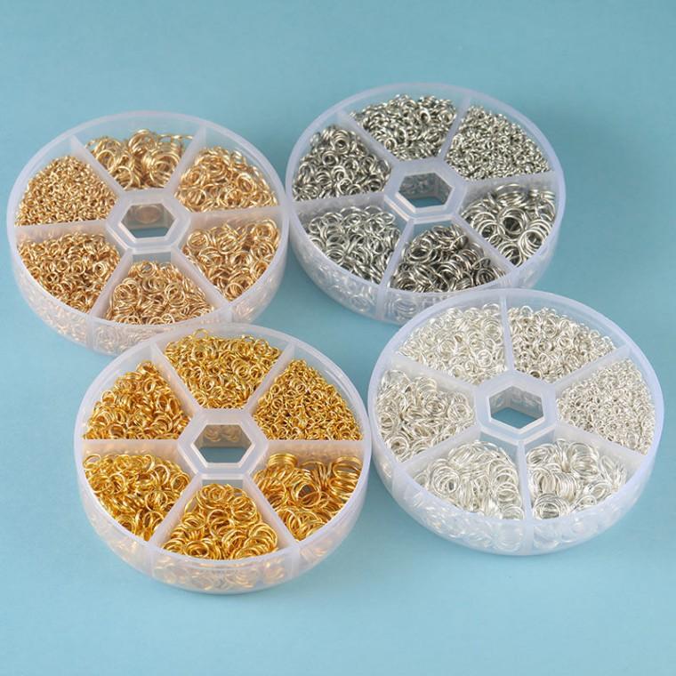 (포워드테크) 다용도 DIY 악세서리 키링 부자재 비즈 팔찌 연결 고리 데코덴 작업 일반오링