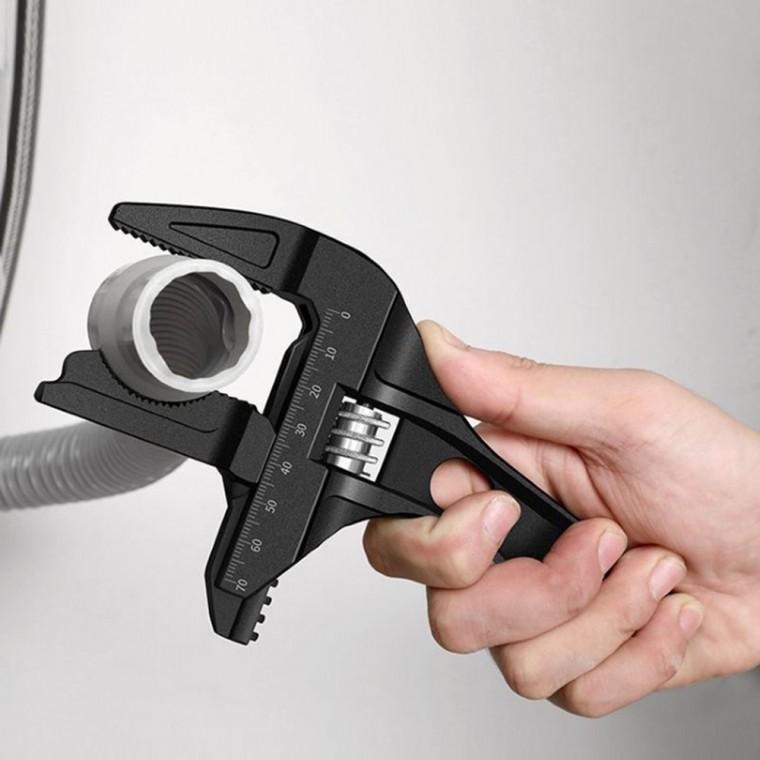 (포워드테크) 광폭 몽키스페너 배관 수공구 싱크대 알루미늄 파이프 68mm 아크형