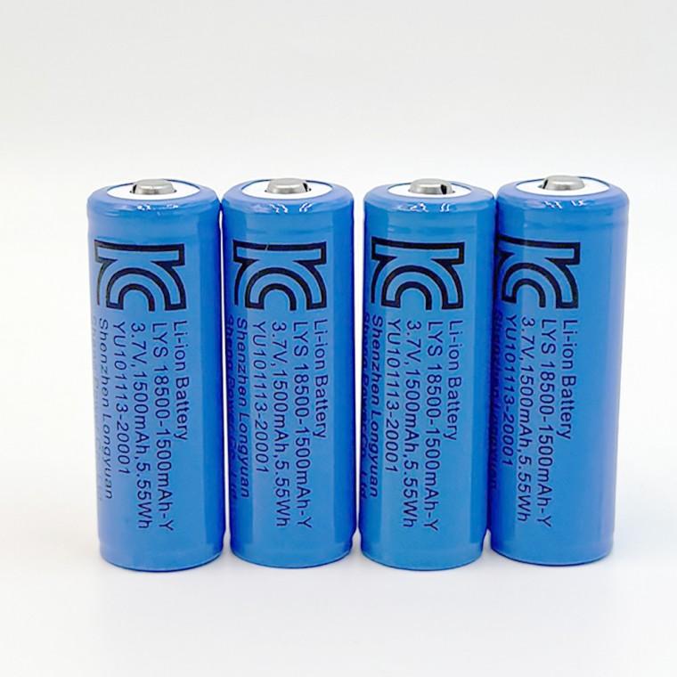 포워드테크 18500배터리 1500mAh 보호회로 건전지 충전지 후레쉬 랜턴 리튬이온