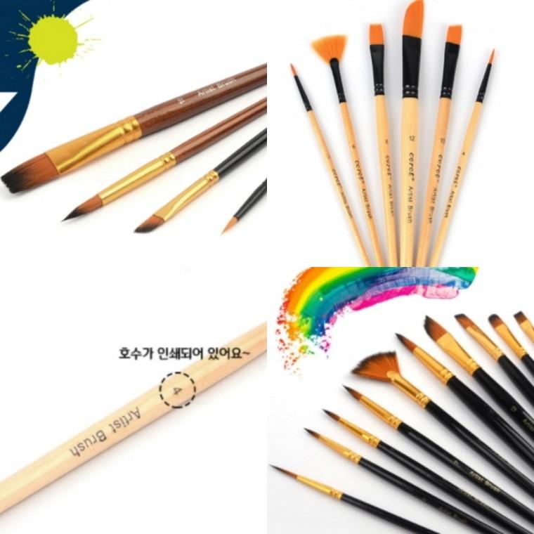미술붓세트 아크릴물감붓 수채화붓세트 수채붓 아크릴붓세트 미술브러쉬