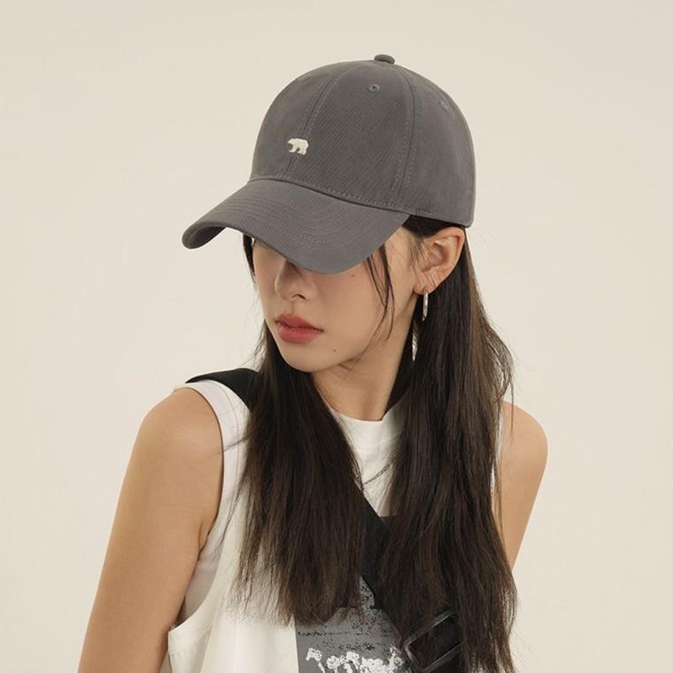 폴라베어 무지 면 모자 와펜 볼캡 스냅백 캡모자 테니스 러닝 데일리 모자