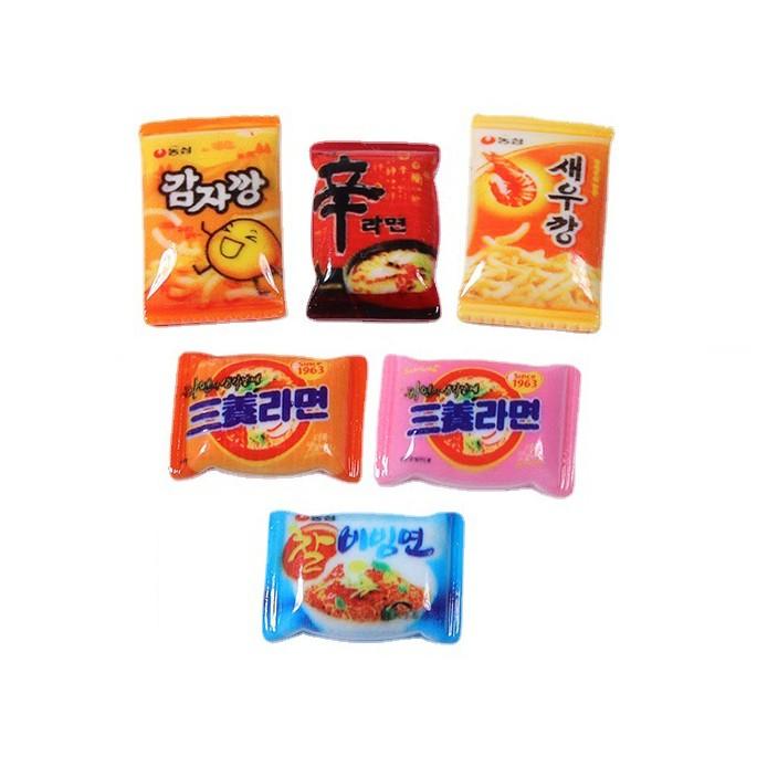 라면 과자 굿즈 파츠 봉지 플라스틱 마그넷 만들기 부속 부자재 재료