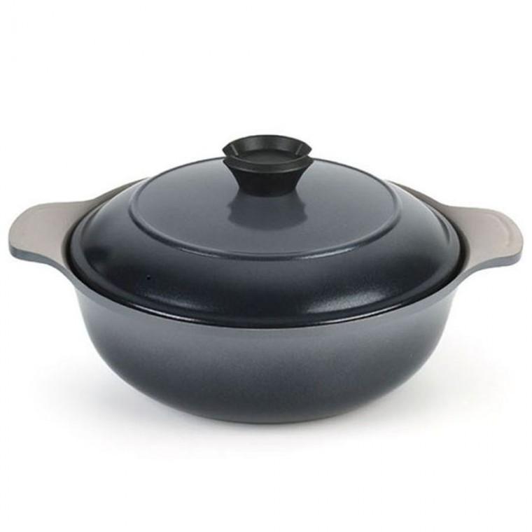 러브송 주물 냄비 18cm 인덕션 코팅 찌게 전골 냄비 경질냄비 찌개냄비 주물냄비 전골냄비