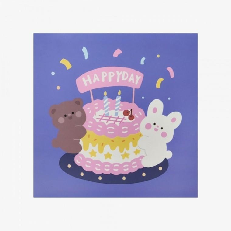 생일 축하 팝업 카드 세트 해피데이