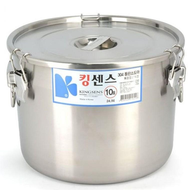 육수통 들통 국통 25L 식깡 소도와 곰솥 위생통 10호 국솥 스텐솥 업소용육수통 육수냄비