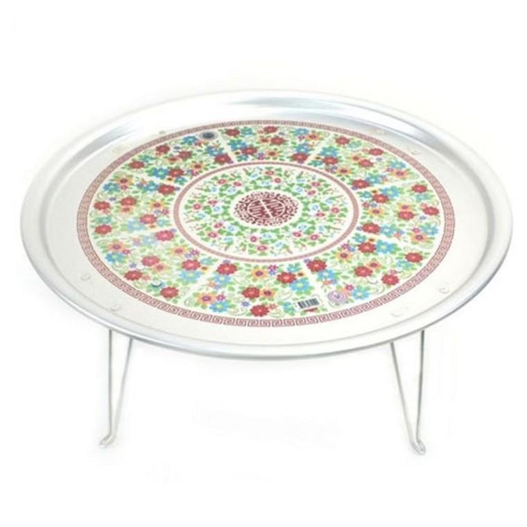 양은 밥상 찻상 40cm 다과상 원형 밥상 레트로 밥상 레트로교자상 접이식교자상 옛날밥상