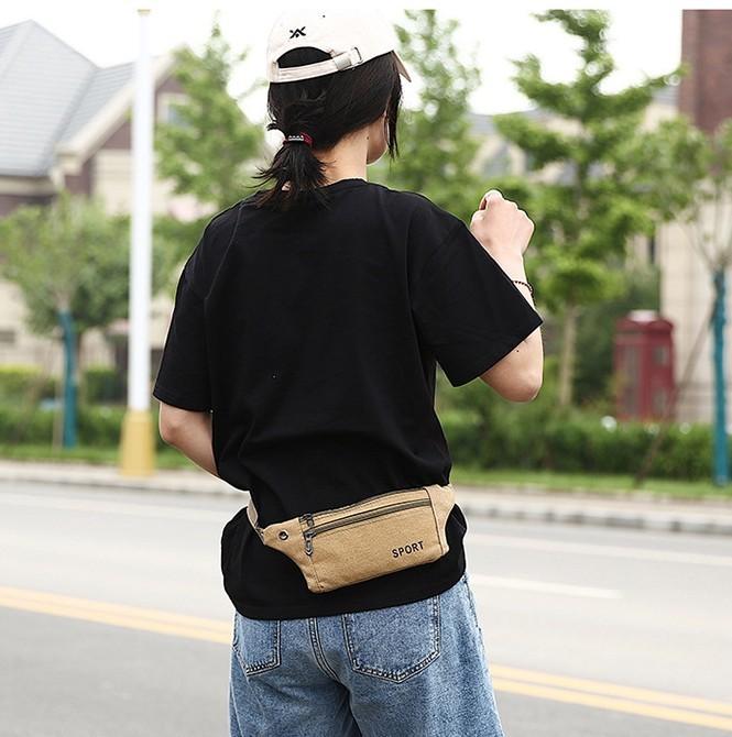 크로스조절 힙색 가방 마라톤 러닝 산책 여행 소지품 미니백