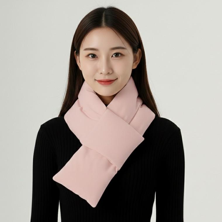 남여공용 패딩 블록 머플러 6color 목도리 넥워머 경량 다운 숏 스카프 방한용품