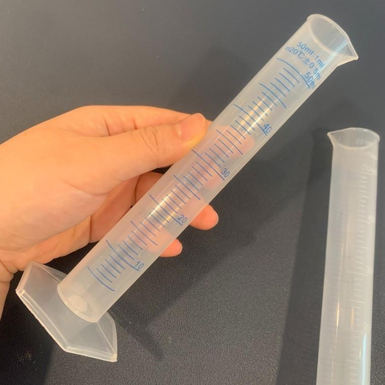 눈금실린더 플라스틱 플라스크 실험관 50ml 100ml